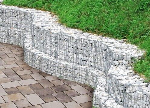 High Durable Gabion Wire Mesh , Gabion Wall Construction 200x100x50cm Size