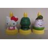 Cartoon Character Rubber Bath Toys Screw Cap 4cm Diameter X 8cm Height