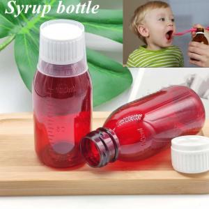 3oz 4oz 5oz Empty Round Plastic Syrup Bottle Medicine use Pet Medical Package Cough Syrup Bottle with screw cap