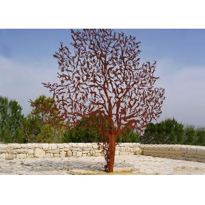 China Laser Cut Outdoor Metal Tree Sculpture Corrosion Stability Customized Size wholesale