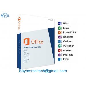 China Microsoft Office 2013 Professional 64 Bit , Office 2013 Pro Plus Product Key Card supplier