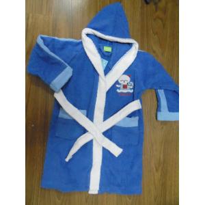 cotton woven terry fabric embroidered boy hooded Bath Robes