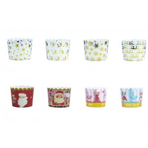 Hot sale decorative muffin wrapper food grade baking cups paper cupcake case free samplechristmas cupcake liners