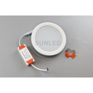 China 6w Surface Mount Flat Panel Led Lights Embedded Round Glass Ceiling Light supplier