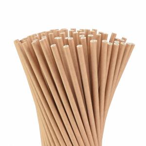 Dye Free Kraft Paper Straws Biodegradable Eco Friendly Paper Drinking Straws