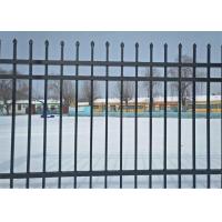 China 8FT Width Black Ornamental Iron Fence  Wrought Iron Fence Panels Wholesale on sale