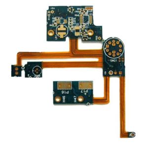 China PWB rígido de cobre modificado para requisitos particulares de la flexión de 1 onza placa de circuito de 4 capas, asamblea rígida de la flexión supplier