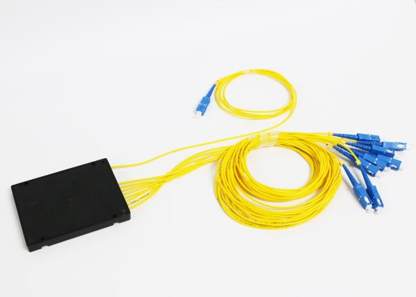 1*8 Fiber Optic Plc Splitter With SM FC SC ST LC Fiber Connector