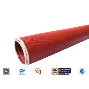 Heat Resistant Red Silicone Coated Fiberglass Cloth Double Sides 1.3mm