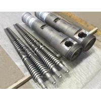 China 38CrMoAl Conical Twin Screw And Barrel 65/132 For PVC Pipe Profile WPC Spc on sale