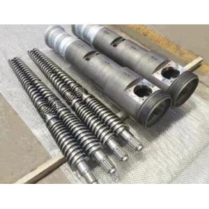 38CrMoAl Conical Twin Screw And Barrel 65/132 For PVC Pipe Profile WPC Spc