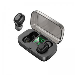 Macaron Colorful TWS Earphone Mini In-Ear Wireless Bluetooth Headphone HiFi Sound with Digital LED Screen Charging Case