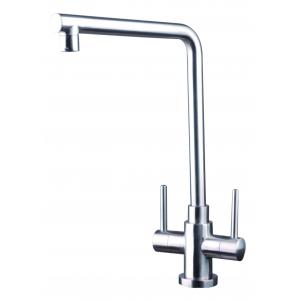 stainless steel material Luxury Satin Finished Modern kitchen Sink Deck Mount Countertop kitchen sin Faucet