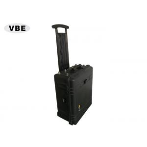 China Black Shell Portable Signal Jammer Hand Pull Box Structure 1000W Power Consumption supplier