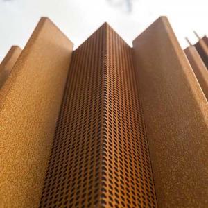 China Custom Design Perforated Corten Steel Panels 3m Width supplier