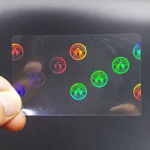 Custom Transparent Hologram Overlay Stickers Holographic Sticker For ID Card