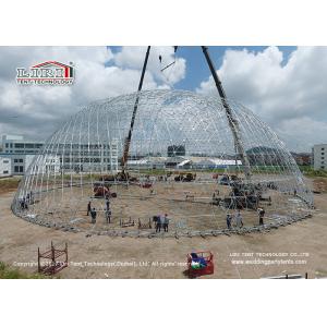Huge 55m Diameter Geodesic Geo Shelter Dome Tent Strcuture For Big Event