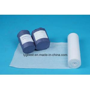 China Bleached Gauze Roller Bandage , 100% Raw Cotton Sterile Gauze Roll supplier
