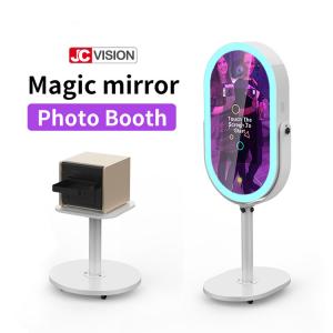 China Smart Portable Mirror Booth Kiosk , Selfie Mirror Photo Booth With Printer 21.5inch supplier