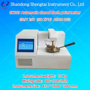 China Fully Automatic Closed Flash Point Tester RT ~ 300℃ Mixing 90r-120r/min ASTM D93 wholesale