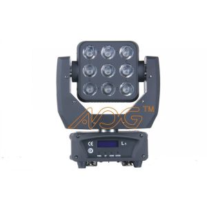 China 12 Watt LED Matrix Beam Moving Head Light 9 / 18 / 50 DMX 512 Channels wholesale