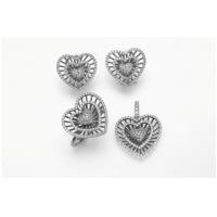 China AAA CZ Silver 925 Jewelry Set 6.12g 925 Sterling Silver Earrings Set on sale