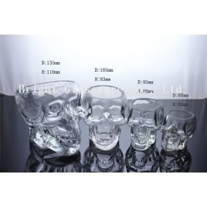 Clear Glass Skull Beer Cup, mini wine glass shot glass