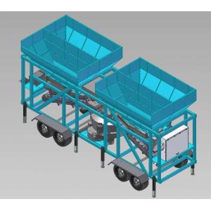 Universal Mobile Concrete Batching Plant , Portable Wet Mix Concrete Plant  Fast moving  On site