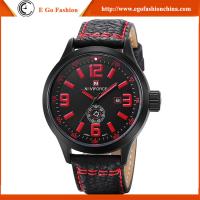 Oversize Big Wristwatch Low MOQ China Watch Supplier Genuine Cow Leather Watch Sport Watch