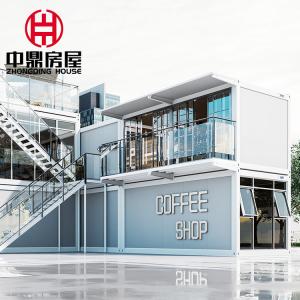 Small Prefab Container Coffee Shop with Customized Color and Online Technical Support
