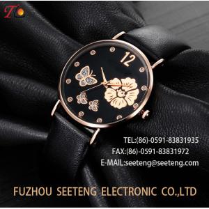 China elegant flowers wrist watch diamonds ladies watch supplier