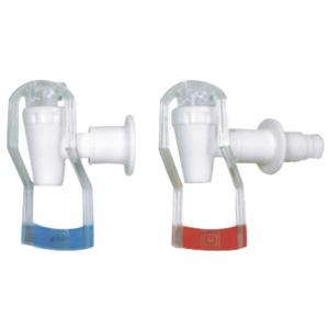 Small Plastic Bottled Hot and Cold Water Dispenser Tap with Red or Blue Handle