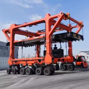 60T Straddle Carrier Container Handling Car Energy Storage Tanks Carrier Material Handling
