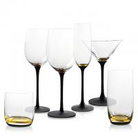 China Wine Glass Set Factory Custom Spray Color Lead-Free Crystal Glass Wine Glass on sale