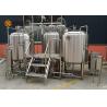 Plc Control Craft Beer Brewing Equipment , Commercial Beer Distillery Equipment