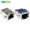 China RJ45 Gigabit Integrated Filter Network Connector SMD LCP Interface DGKYD211Q106DB1A7CBS057 wholesale