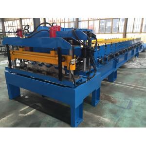 China Galvanized Steel Steel Tile Roll Forming Machine 0.4-0.6mm Thickness supplier