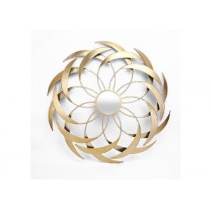 Modern Star Shape Luxury Gold Flower Wall Mirror