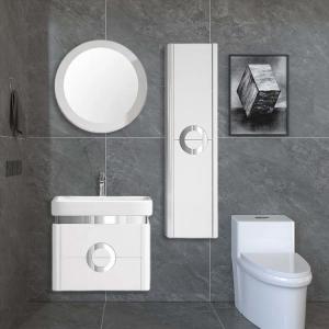 PVC Bathroom Vanity And Storage Cabinet Set Moroccan Style Bathroom Vanity 61*45*46cm