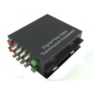 Optic video transceiver with 4-channel video transmission