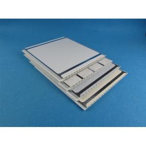 55% - 80% UPVC Wall Panels , indoor use PVC Cover Board with Silver Edge