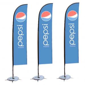 Water Bag Base Beach Banner Flags Polyester Feather For Indoor Outdoor Poster
