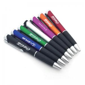 China Personalized Plastic 0.7 Mm Ballpoint Pen Black Ink Advertising Curve supplier