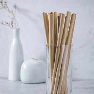 China Eco Friendly Reusable Organic Bamboo Straw 20cm Length supplier