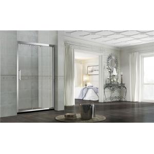 8MM /10MM Double Sliding Glass Shower Doors Stainless Steel Square Handle For Home