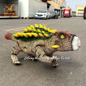 China Interactive Mechanical Dinosaur Intelligent Baby Dinosaur with 3-50m Size Customized Color and Steel Frame Silicone Rubber wholesale
