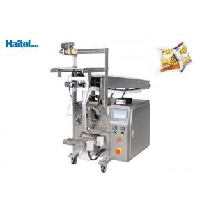 China Small Vertical Flow Wrapper , Industrial Puff Packing Machine Stable Performance supplier