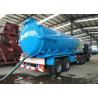 3 Axles Stainless Steel Oilfield Sewage Vacuum Semi Trailer 22 - 30 CBM