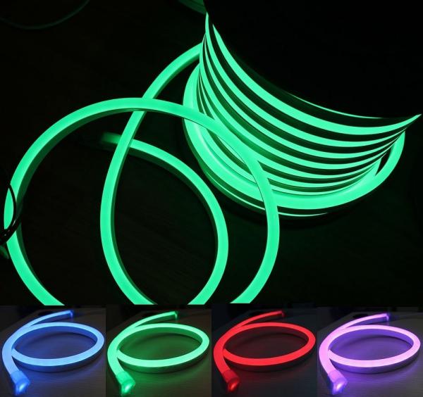 Signage Color Changing Led Neon Rope Light , Smd 5050 RGB Neon Flex Led Light