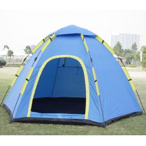 Popular 3 to 4 Person Quick Up Tent Fast Pitch Outdooor Camping Tent OEM Made Logo Printed as Design(HT6054)